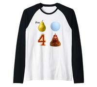 Pre Pear Uranus 4 Chicken Funny Meme Raglan Baseball Tee
