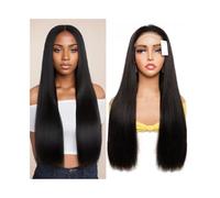 Pre Plucked Human Hair Wig 4×4 HD Lace Front Wigs 300% Density Bone Straight Brazilian Real Frontal Beginner Friendly(26inches)