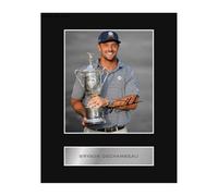 Pre Printed Signature Signed Bryson DeChambeau Mounted Photo Display #02 TPY Printed Autograph Picture 10x8 Inch Mount