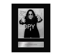 Pre Printed Signature Signed Ozzy Osbourne Mounted Photo Display #1 Printed Autograph Picture 10x8 Inch Mount