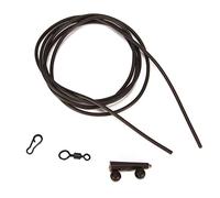 Pre-rigged Rig Tube Helicopter Chod Hair Rigs Carp Fishing Tackle Links with Soft Silicone Rubber 6mm Beads Big Rolling Swivels and Bottom Sleeve for Smooth Movement