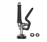 Pre-Rinse Spray Valve Commercial Sink Sprayer 1.42 GPM High Pressure Dish Sprayer for Kitchen Faucet Replacement Head (Polished Chrome) - Black