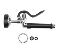 Pre-Rinse Sprayer for Commercial Kitchen Faucets - Chrome/Black, Brass & Plastic, 7/8-20NPT, High-Pressure, Water-Saving, Easy Install