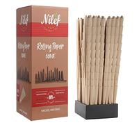 Pre Rolled Cones 1000 Packs | King Size 109mm/26mm | Natural Brown | "W" Tip | Bulk Pre Rolled Cones | Blank No Logo | Natural Unbleached Rolling Papers (A1000B)