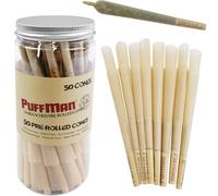 Pre-rolled Cones, Brown Color Rolling Paper for Smoking 110mm Kingsizeslim Rolling Cones 50 Packs Cones with Filter Tips