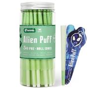 Pre-rolled Cones, Green Color Rolling Paper for Smoking 110mm Kingsizeslim Rolling Cones 50 Packs Cones with Filter Tips
