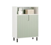 Pre-sale SoBuy BZR138-GR, Bathroom Storage Cabinet Cupboard with 2 Doors, Green