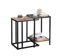 Pre-sale SoBuy FBT99-F, Nesting Tables Coffee Tables Side Tables End Tables, Brown