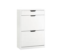 Pre-sale SoBuy FSR180-W, 2 Flip-drawers 1 Pull Out Drawer Shoe Cabinet Shoe Storage Cupboard Shoe Rack, White