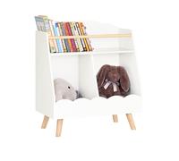 Pre-sale SoBuy KMB100-K-W, Children Kids Bookcase Bookshelf Toy Shelf Storage Shelf with 3 Compartments, White