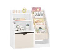 Pre-sale SoBuy KMB119-W, Kids Bookshelf Children's Bookcase with Open Storage Compartments 3-Tier Book Shelf Toy Storage Unit Nursery Furniture and Ki