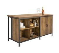 Pre-sale SoBuy KNL01-F, Kitchen Island Cupboard Sideboard Breakfast Dining Bar Table Bar Cabinet, Brown