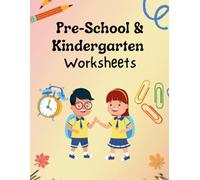 Pre-School & Kindergarten Worksheet: Fun Early Learning Worksheets for Preschool & Kindergarten: Tracing, Counting, Coloring, ABCs, Shapes, and More Educational Activities for Kids Ages 3-6