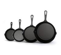 Pre-Seasoned Cast Iron Skillet 6Pcs Cast Iron Skillet Pan 3/5/6/7 Inch
