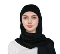 Pre-sewn Instant Slip-on Modal Jersey Hijab Head Scarf Wrap for Muslim Women Luxury Bridal Jilbab Inclusive Modest Fashion Heritage-Meets-Modernity Contemporary Minimalist