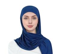 Pre-sewn Instant Slip-on Modal Jersey Hijab Head Scarf Wrap for Muslim Women Luxury Bridal Jilbab Inclusive Modest Fashion Heritage-Meets-Modernity Contemporary Minimalist