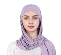 Pre-sewn Instant Slip-on Modal Jersey Hijab Head Scarf Wrap for Muslim Women Luxury Bridal Jilbab Inclusive Modest Fashion Heritage-Meets-Modernity Contemporary Minimalist