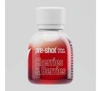 Pre-shot Pre-Workout - Natural Energy Boost with Beta Alanine, Beetroot & Mushrooms - No Jitters, No Crash - Vegan & Sugar-Free | 6 Pack (60ml) (60ml, Cherries & Berries)
