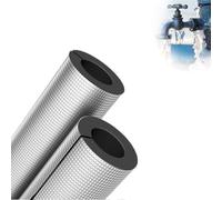 Pre Slit Foam Tubing 95 Cm Pipe Lagging Pipe Insulating Foam Tube Multi-Purpose Soft Tubing Aluminium Foil Self-Adhesive Tube For Indoor Outdoor Pipes(ID76MM X T15MM X L95CM)