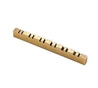 Pre-Slotted Guitar Real Slotted Brass Nut Saddle For 12 String Electric Acoustic Classical Guitar
