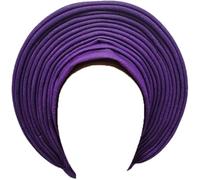 Pre Tied African Headties Hat Turban Cap for Women Nigerian Head Tie Auto Gele Head Wrap for Wedding Party-200G, Purple, One Size