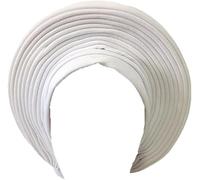 Pre Tied African Headties Hat Turban Cap for Women Nigerian Head Tie Auto Gele Head Wrap for Wedding Party-200G, Silver, One Size