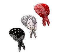 Pre Tied Chemo Head Scarf 3 Packed Beanie Skull Cover Cap for Women (Set6-Long Style), A5-paisley-3 Packed, One Size