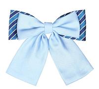 Pre-Tied Japanese School Girl Uniform Bow Ties, Office Lady Uniform Bowtie/ Women kawaii Neck Tie for Cosplay WBT6, Light Blue, One size