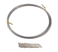 Pre-Tied Loop Fishing Leader Wire 7.5ft Anti-Corrosion | Pre-tied loop on butt end, easy connection to fly lines, secure attachment, quick setup