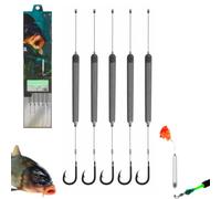 Pre Tied off Bottom Fishing Rig, Anti-Snag Floating Bottom Hook Leaders, Ready to Use Suspension, No Float Adjustment Design, Outdoor Fish Tools, For Freshwater & Saltwater Angling (#2,Style C)