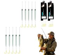 Pre-Tied Off-Bottom Fishing Rigs,Anti-Snag Hook Leaders,5 Pack | Suspension Hair Rigs,Buoyant Integrated Float,Elevated Bait Presentation,Freshwater Carp Bass Tackle,Prevents Silt Submersion
