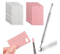 Pre-Treatment Cuticle Pusher, Dual Ended Cuticle Remover Russian Prep Nail Pushers with 100/180 Grit Sandpaper Sheets, Nail Care for Manicure Pedicure Nail Art and Foot Salon Home