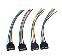 Pre wired Coil Pack Plug Compatible With Toyota For Highlander For Solara For Celica For Echo For MR2 9098011885 2AZ-FE 1ZZ-FE Ignition Coil Connector Plug Wiring Harness(4 Pieces)