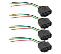 Pre Wired Coil Pack Plug Compatible With VW For Jetta For Golf For GTI 1.8T MK4 2001-2005 For Tiguan For CC 2.0T 2009-2016 4 Wire Ignition Coil Plug Connector 1J0973724