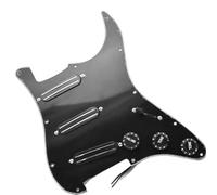 Pre-wired Electric guitar Pickguard SSS Electric Guitar Pickup Set Dual Hot Rail Humbucker Pickups For ST Electric Guitar Black White(1)