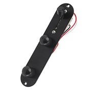 Pre-Wired Guitar Circuit Board, Guitar Control Plate Metal Material Professional Design High Durability Rust Protection for (Black)