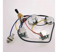 Pre Wired Guitar Harness 1 Set Electric Guitar Pickup Wiring Harness Push Pull Converter Potentiometers For Epi LP SG No Welding(Black B)