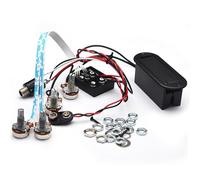 Pre Wired Guitar Harness 2-stage/3-stage Bass Active Wiring Harness Master Volume High Medium And Low Frequency Control Guitar Wiring Harness(2-band)