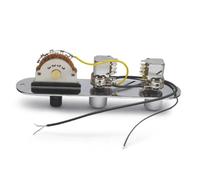 Pre Wired Guitar Harness Dual Coil Splitting Circuit For TL Style Guitar Push/Pull-250K Pots Prewired Control Plate Harness Chrome