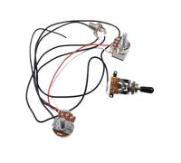 Pre Wired Guitar Harness Electric Guitar Circuit Assembly HH Electric Guitar Harness Circuit 1 Volume 1 Tone Large Potentiometer(Silver)