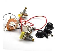 Pre Wired Guitar Harness Electric Guitar Line Assembly 500K+500K 18MM Large Potentiometer Electric Guitar Wiring Harness