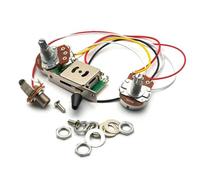 Pre Wired Guitar Harness Electric Guitar Wiring Harness Prewired Kit A500k B500K 18mm Shaft Big Pots Volume Tone Control Wiring Harness