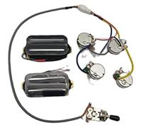 Pre Wired Guitar Harness Prewired Hot Rail Humbucker Pickups 4C Conductor With Wiring Harness For Lp Guitar