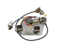 Pre Wired Guitar Harness Upgrade Guitar Pickups 4C Wiring Harness Push-pull Single Cut Set A500k B500k Professional Guitar Parts(Silver B)