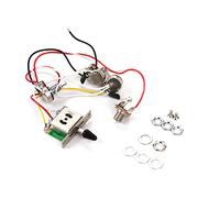 Pre Wired Guitar Wiring Harness Kit for Electric Guitar 5 Way Toggle Switch 500K Pots Shielded CTS Switchcraft Components Compatible