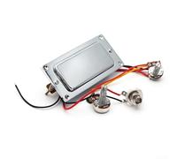 Pre-Wired Humbucker Guitar Pickup Kit with 500K A and B Taper Pots for Volume and Tone Adjustment on Solid Body Guitars