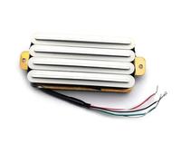 Pre-Wired Pickup Harness Kit 2-Dual Blade Electric Guitar High Output Track Type Four Coil Humbucker Pickup(White)