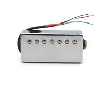 Pre-Wired Pickup Harness Kit 7-String Guitar Brass Cover Humbucker Slotted Screw 8.5K/14K Coil Splitting Pickup For LP Electric Guitar(Neck B)