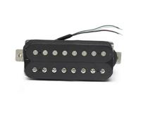 Pre-Wired Pickup Harness Kit 8-String Alnico 5 Electric Guitar Humbucker Coil Splitting Pickup Guitar Parts Black N-10K/B-15K(Bridge)