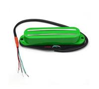 Pre-Wired Pickup Harness Kit Alnico V Mini Humbucker Twin Blade Pickup Mini Dual Rail 9K For Electric Guitar Replacement Multi Colour(Green)